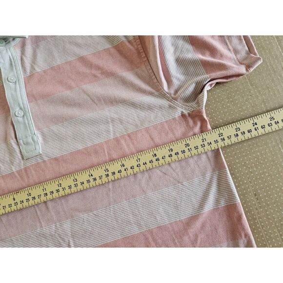 Linksoul Short Sleeve Polo  Size Large Stripe - Picture 8 of 13